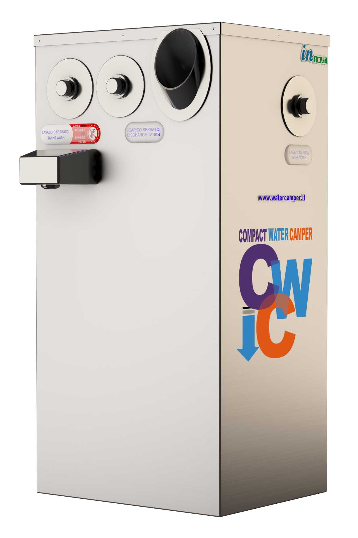 CWC – colonna multifunzione per Aree Sosta Camper e ambito Autostradale